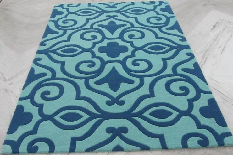 Azure Medallion Transitional Rug